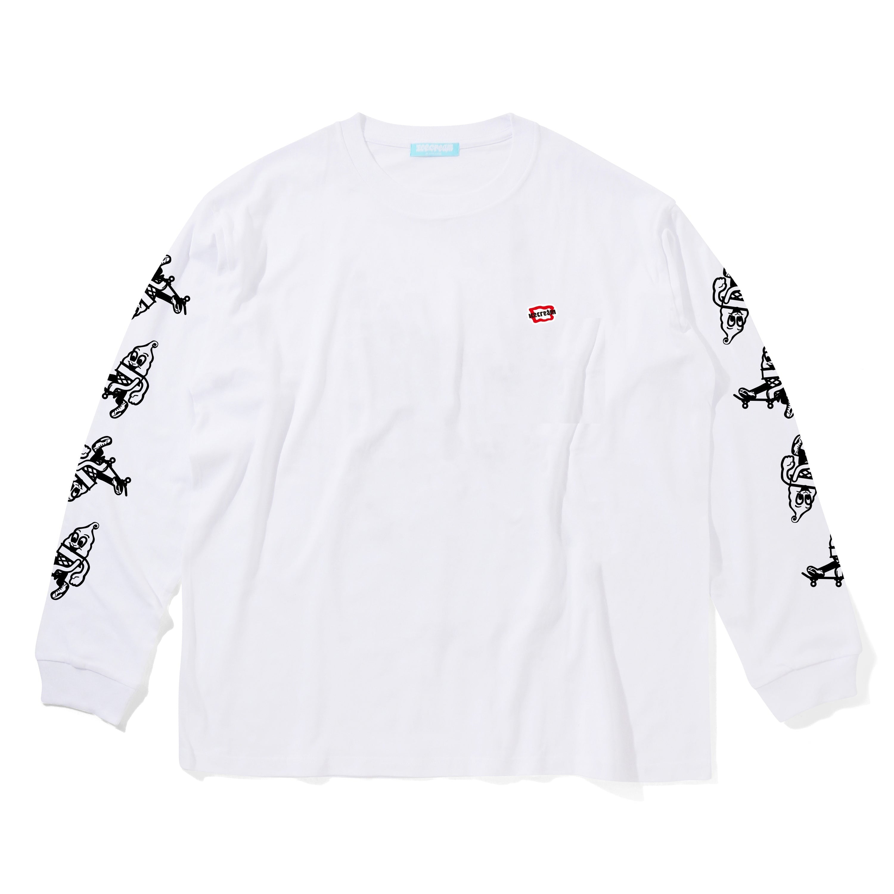 COTTON L/S T-SHIRT ICECREAM - WHITE – BILLIONAIRE BOYS CLUB HONG KONG