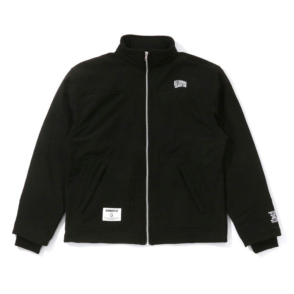 EMBROIDERED LOGO FLEECE BLOUSON - BLACK – BILLIONAIRE BOYS CLUB