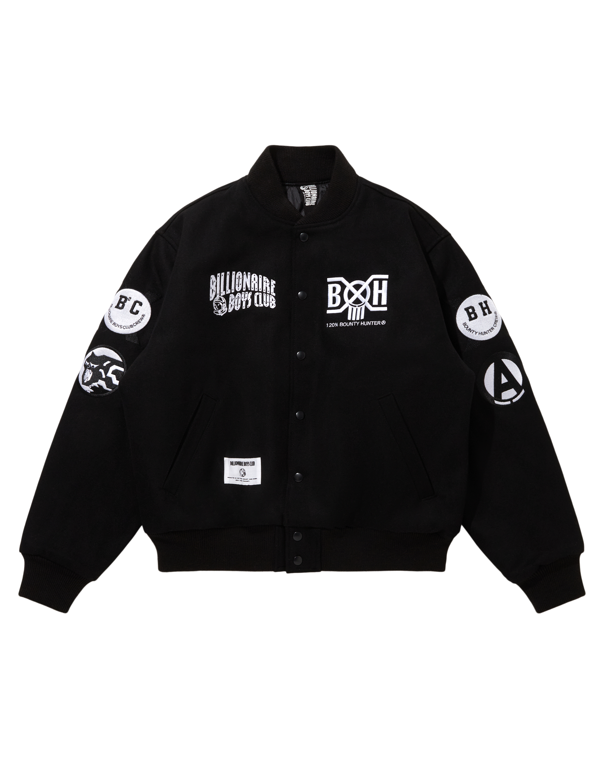 wind and sea × BBC 2nd スタジャン black Lsize AND WIND SEA SEA