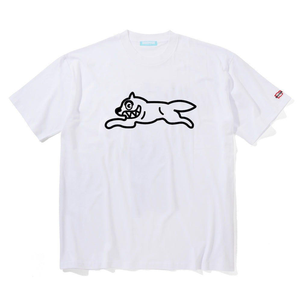 COTTON T-SHIRT RUNNING DOG & ICECREAM - WHITE – BILLIONAIRE BOYS