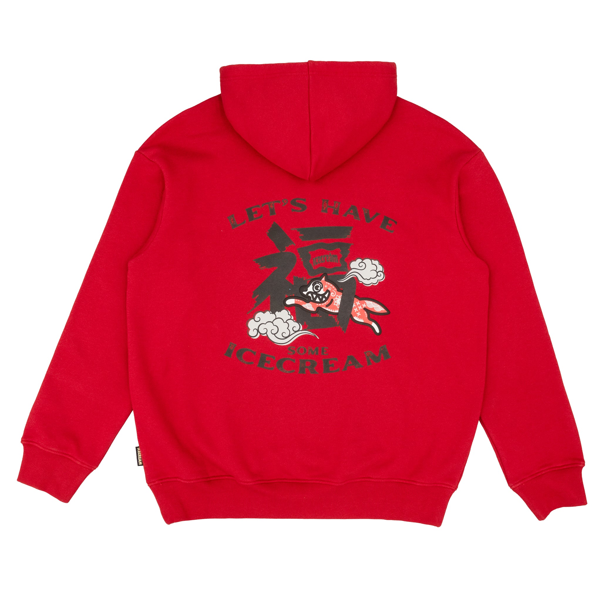 LUCKY DOG HOODIE - RED