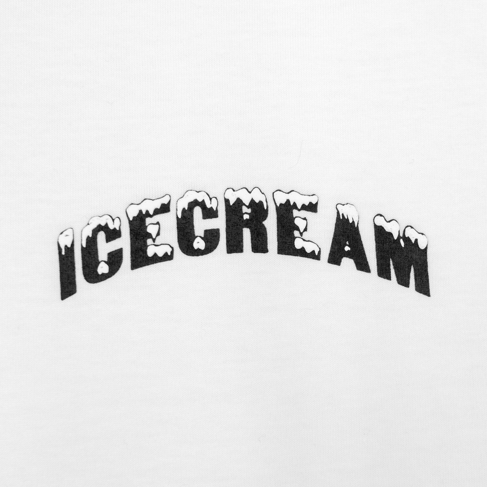 BEST WISH ICECREAM LS TEE - WHITE
