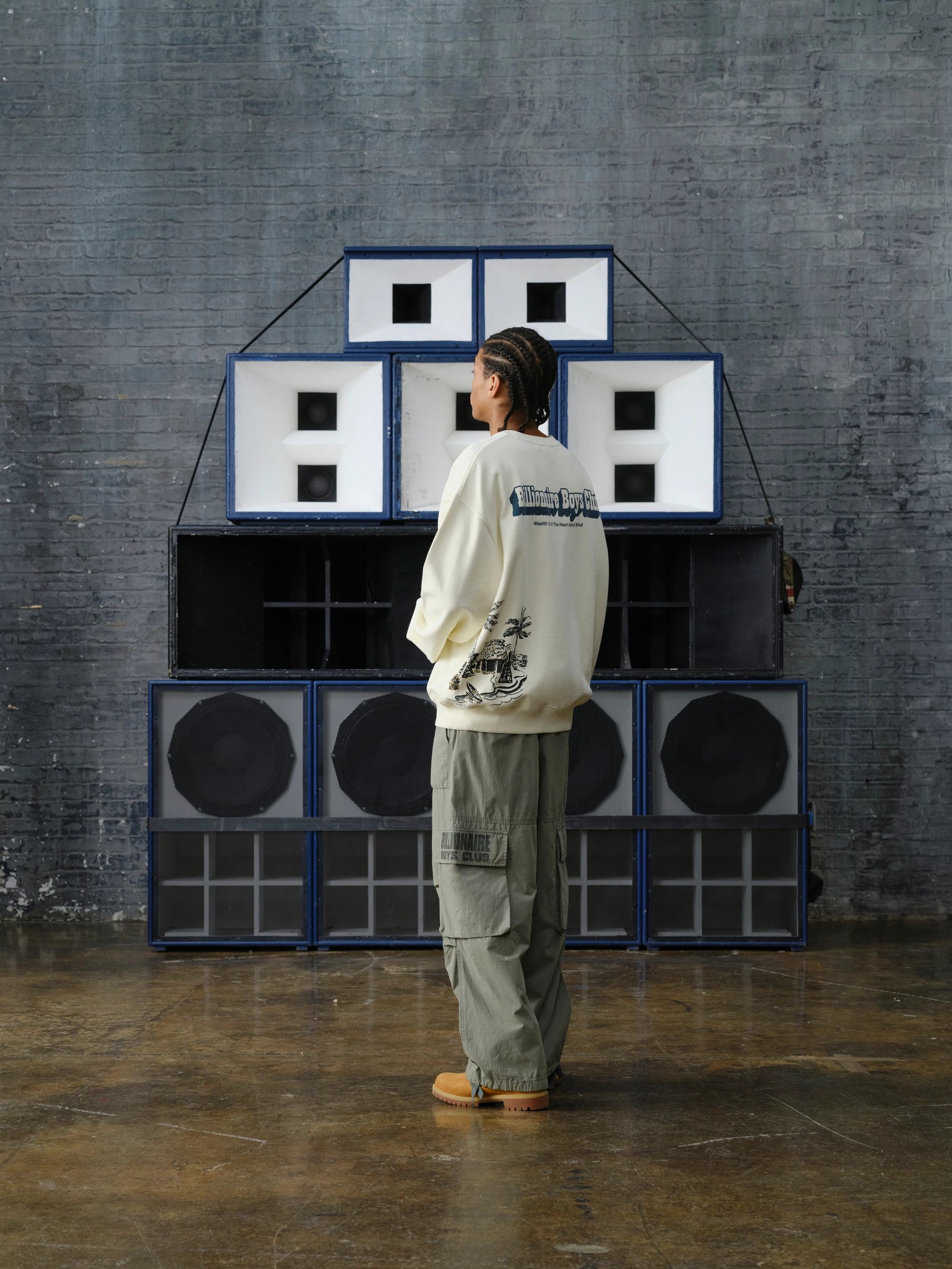 SOUVENIR HEAVY OVERSIZED CREWNECK - ECRU