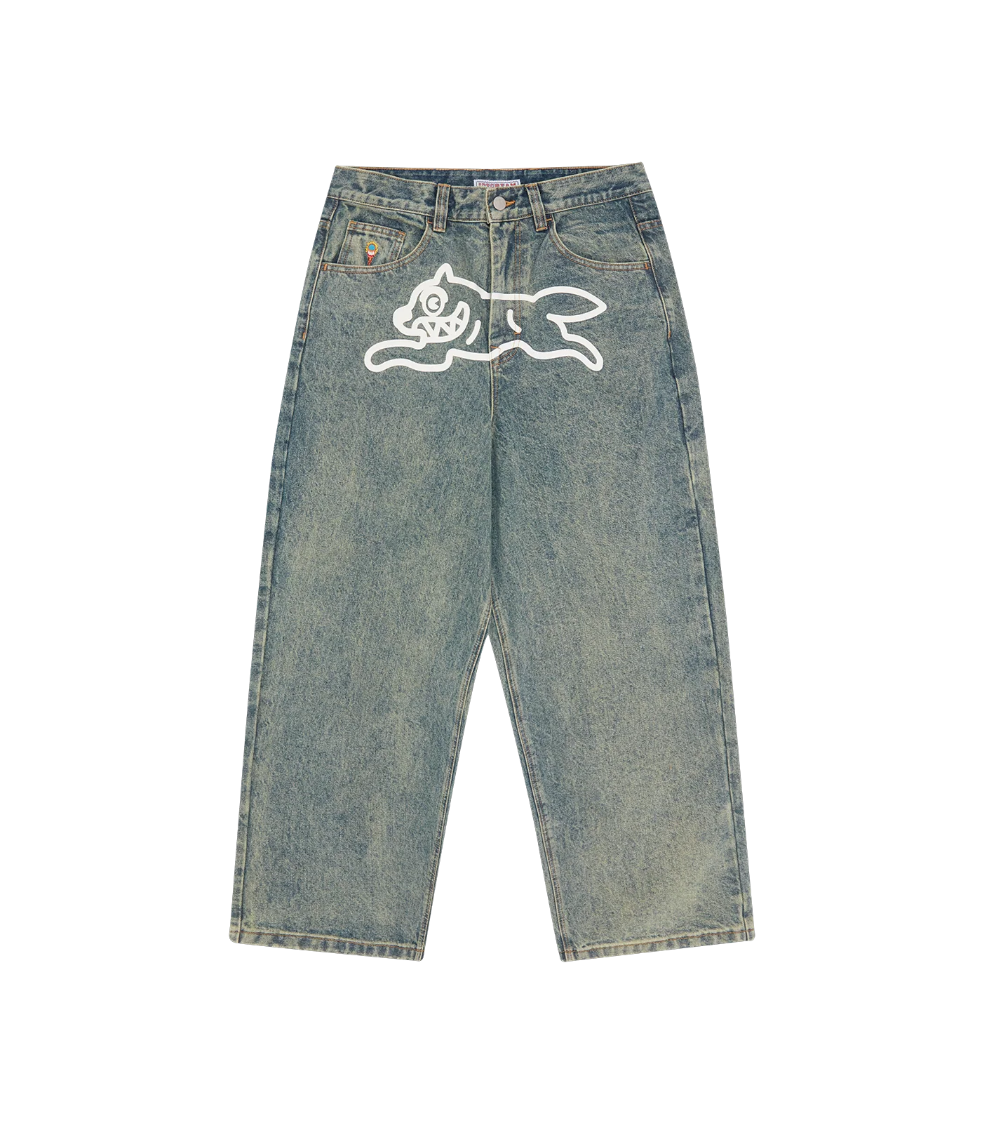 RUNNING DOG TRIPLE SCOOP DENIM PANT - VINTAGE WASH
