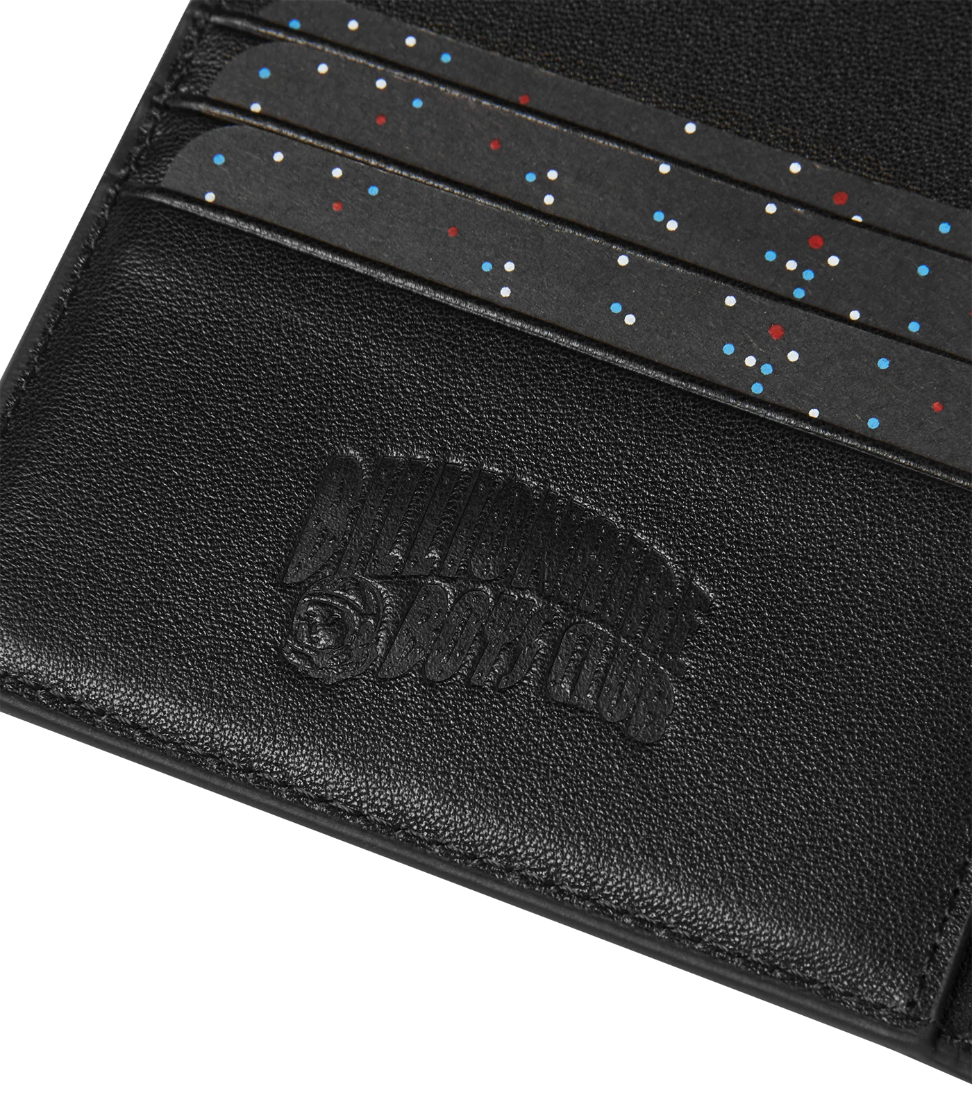 DIAMOND & DOLLARS PASSPORT HOLDER - BLACK