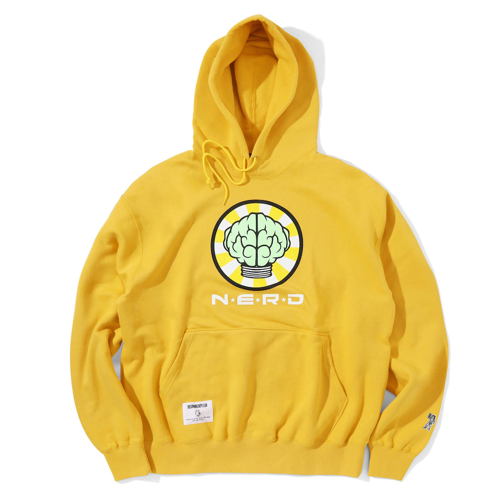 BILLIONAIRE BOYS CLUB X N.E.R.D COTTON HOODIE - YELLOW