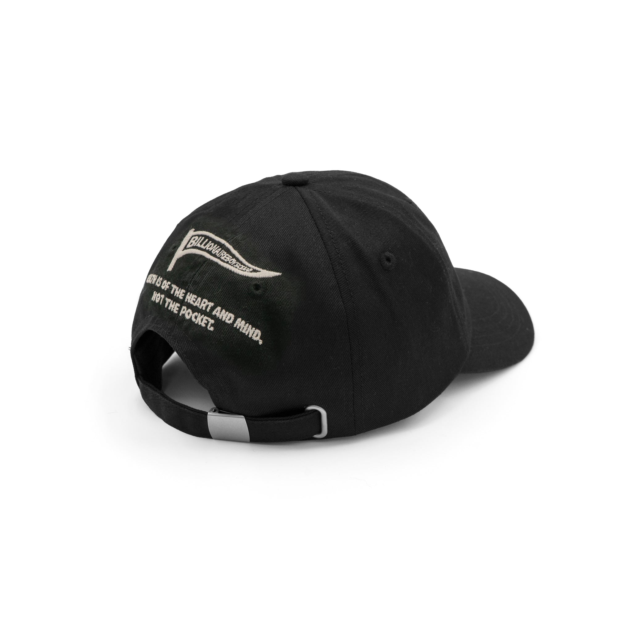 EMBROIDERY LOGO CAP (WASHED) - BLACK