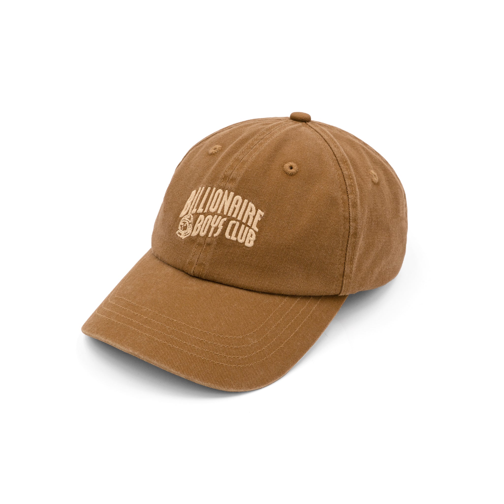 EMBROIDERY LOGO CAP (WASHED) - BROWN