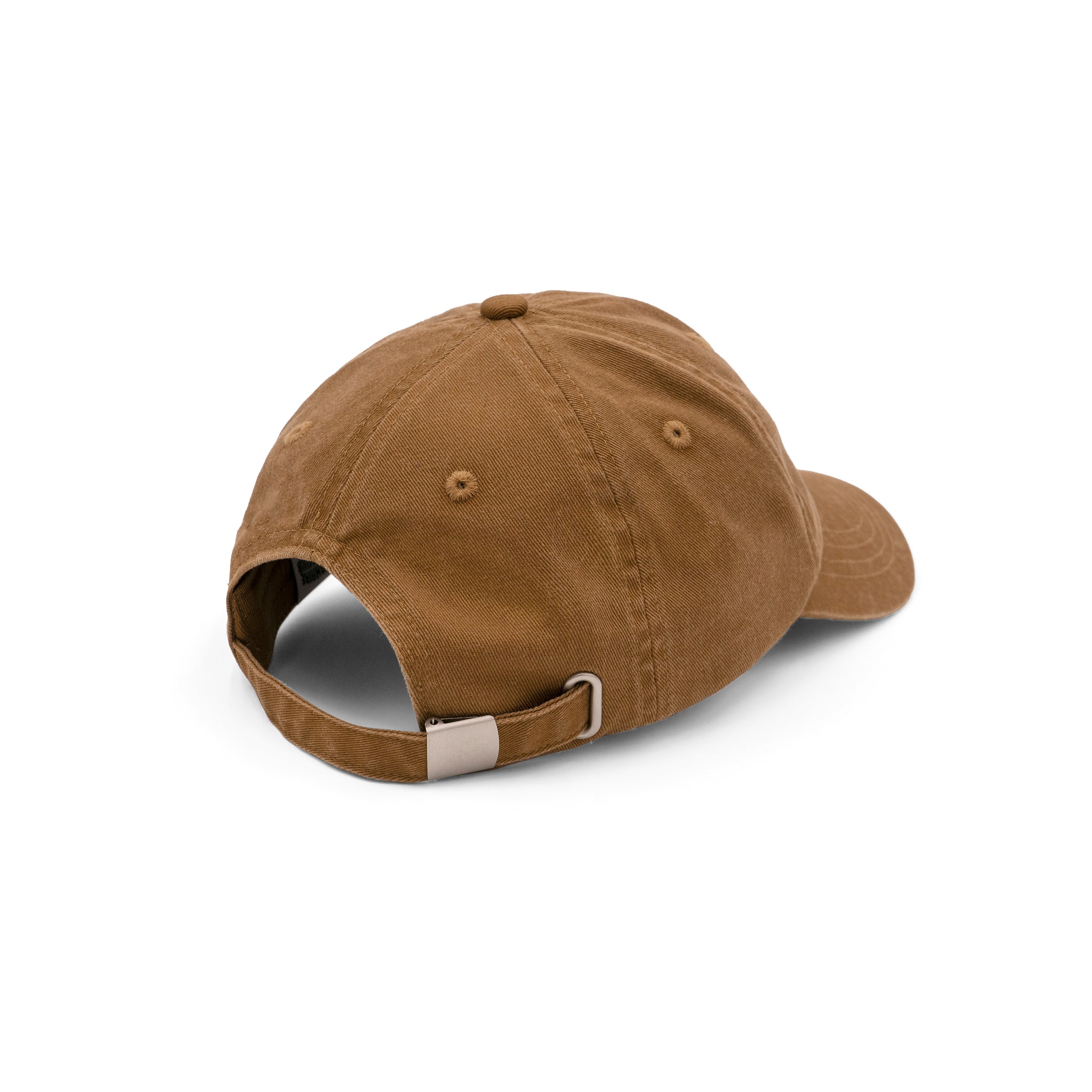 EMBROIDERY LOGO CAP (WASHED) - BROWN